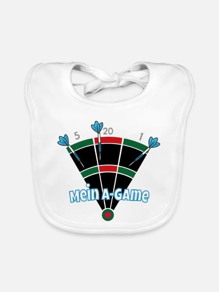 Mein A-Game - Baby Bio-Lätzchen - Weiß