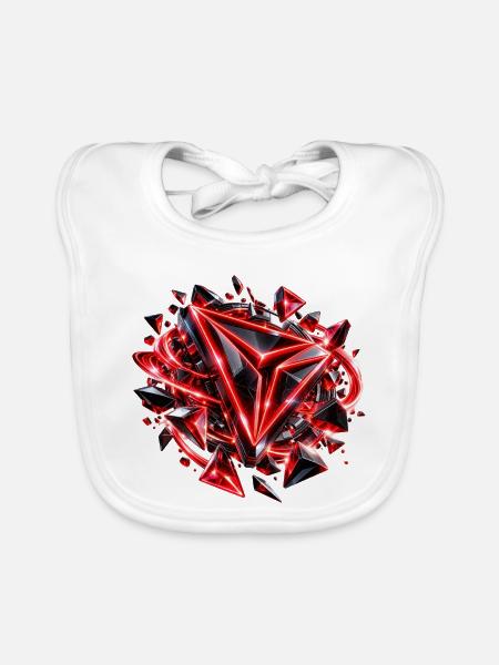 TRON Digital Revolution - Baby Bio-Lätzchen - Weiß - Vorne