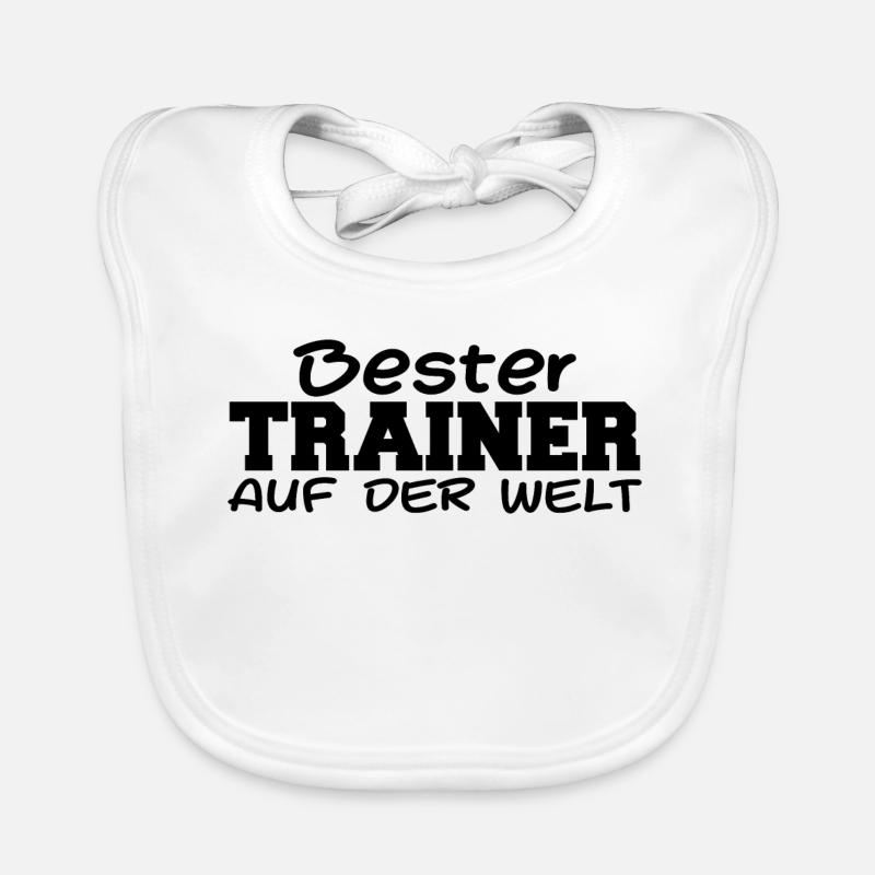 Bester Trainer Training Teamtrainer Trainieren Baby Bio-Lätzchen