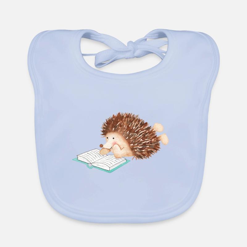 Hérisson lecteur Bavoir bio Bébé