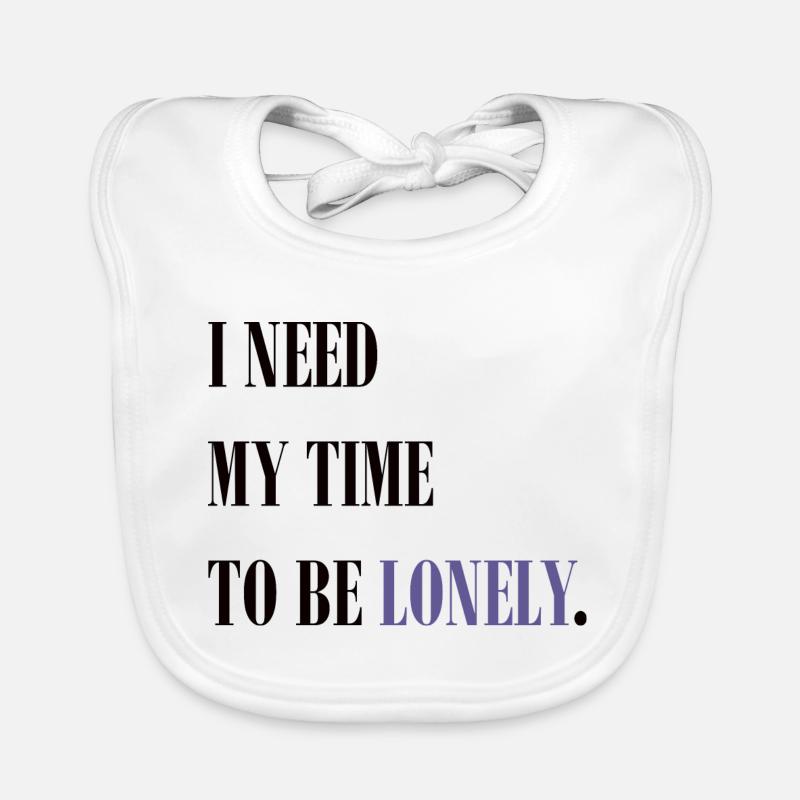 Einsames Zitat Baby Bio-Lätzchen