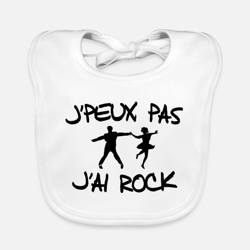 J'peux pas j'ai rock Bavoir bio Bébé