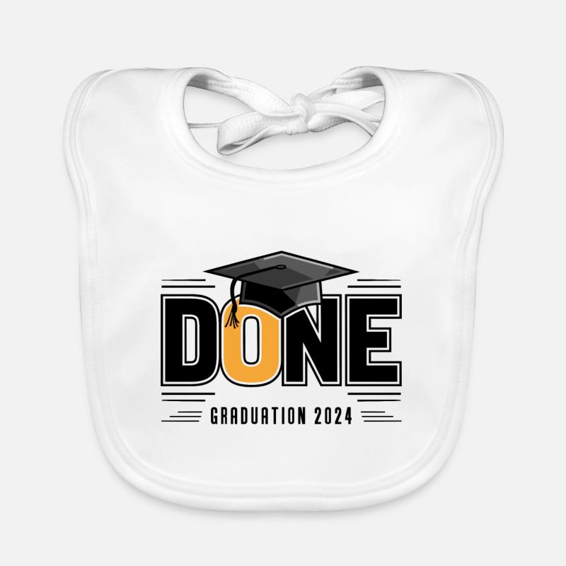 Abschlussklasse 2024 Abschlussfeier Schule Baby Bio-Lätzchen