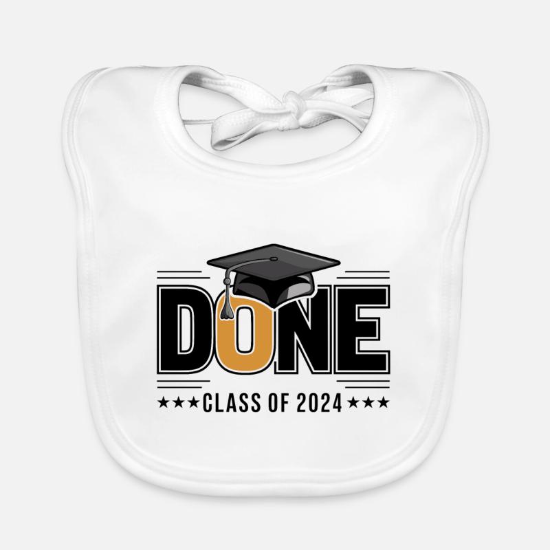 Abschlussklasse 2024 Abschlussfeier Schule Baby Bio-Lätzchen