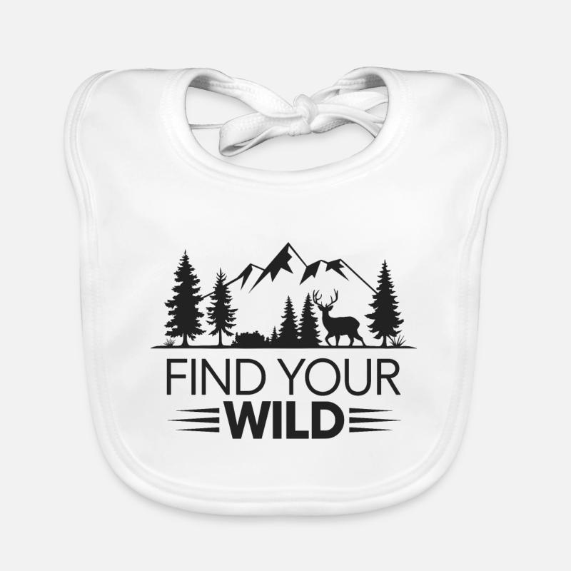Outdoor Find Your Wild Adventurous Organic Baby Bibs