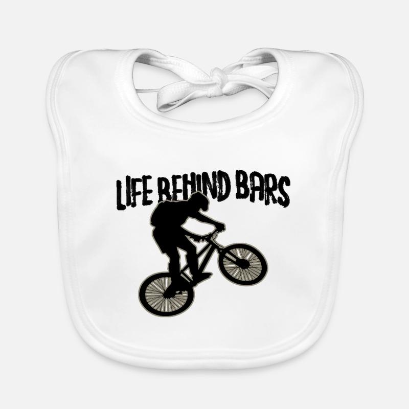 Bicycle Bicycle Lovers Life Behind Bars Organic Baby Bibs