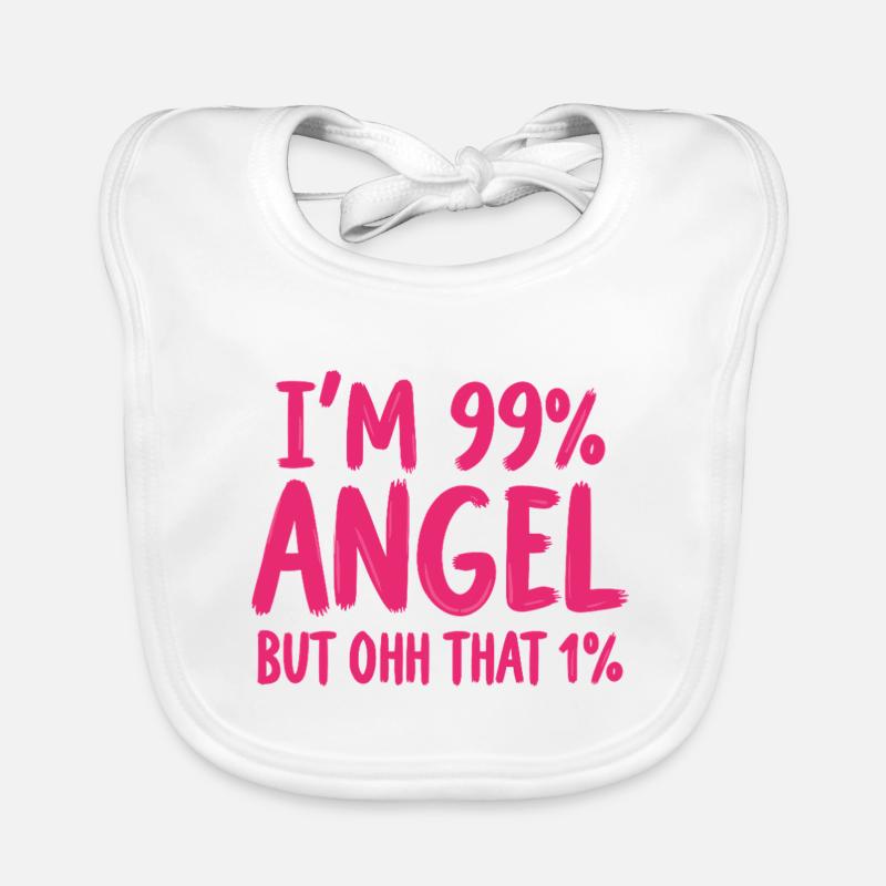 Engel Engelchen Prozent Spruch Baby Bio-Lätzchen