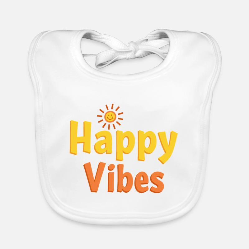 Ondes joyeuses - Soleil heureux Bavoir bio Bébé