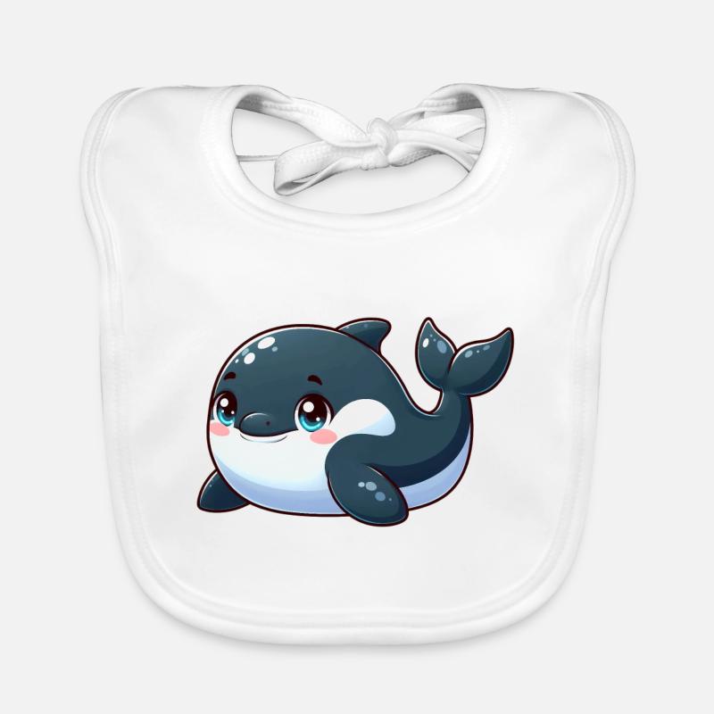 killer whale Organic Baby Bibs
