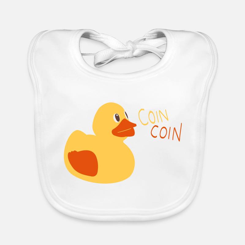 Coin coin - Bavoir bio Bébé - blanc