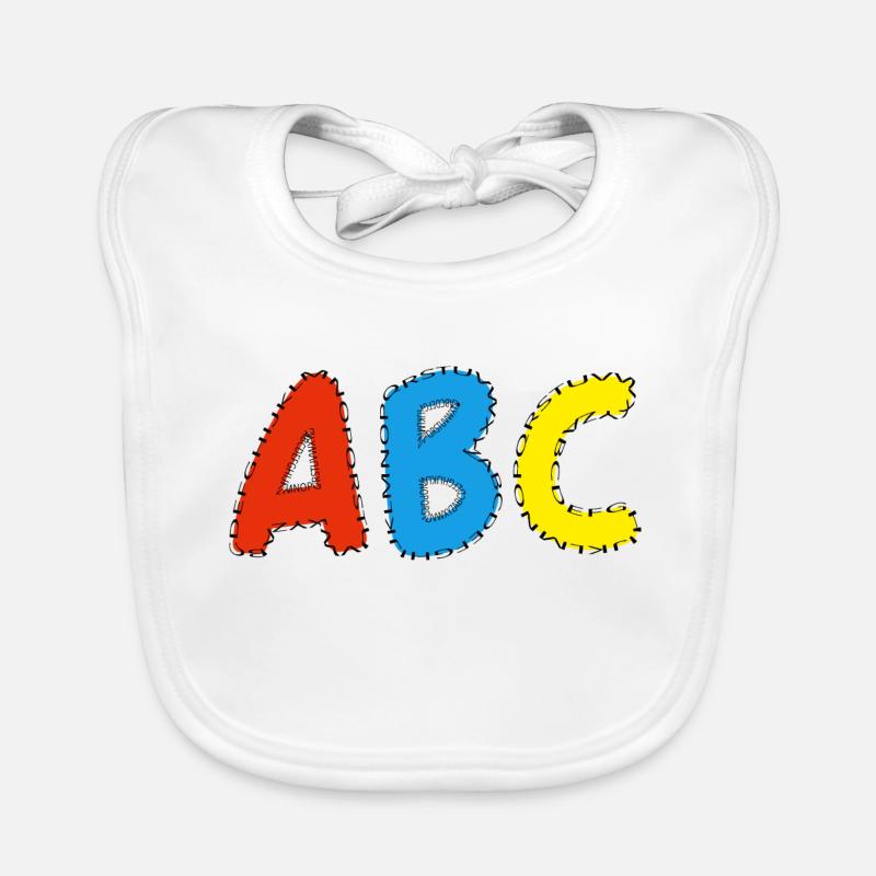 ABC - Schulstart, Schulkind Baby Bio-Lätzchen