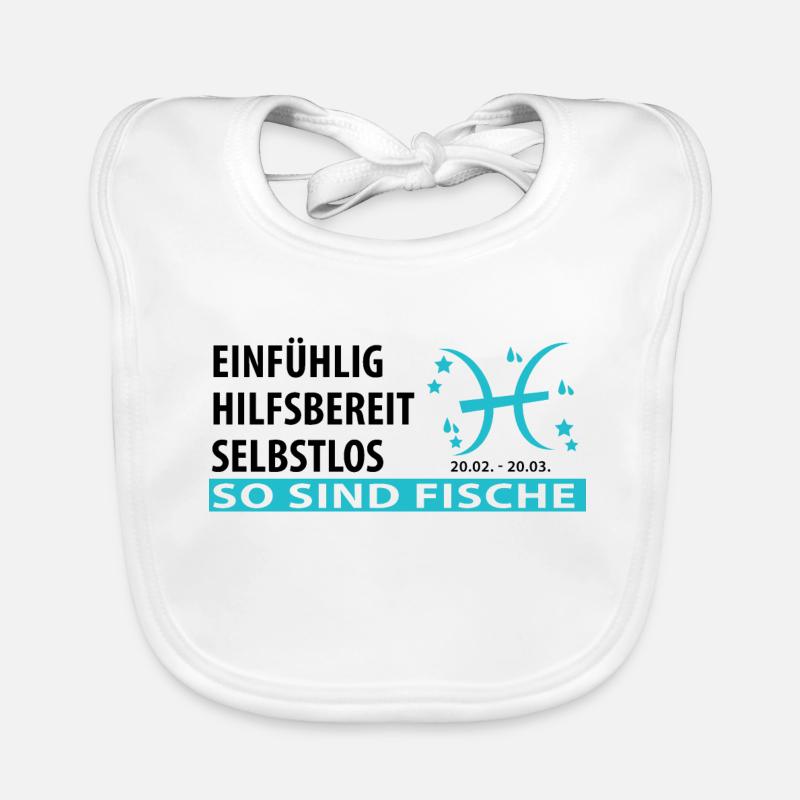 Sternzeichen Fische - Eigenschaften Baby Bio-Lätzchen