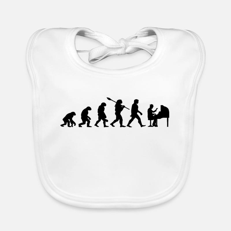 Evolution Klavier Pianist Klavier Baby Bio-Lätzchen
