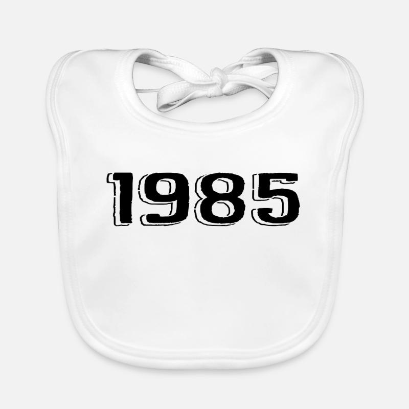 Millésime 1985 Naissance Anniversaire Rétro 1985 Bavoir bio Bébé
