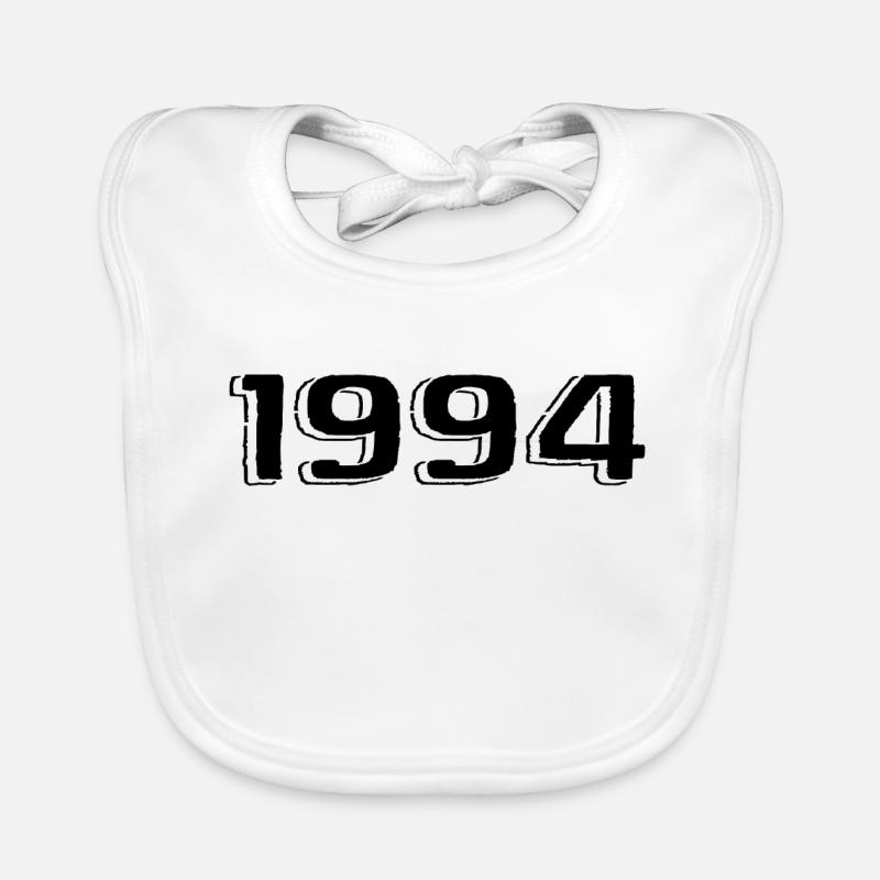 Millésime 1994 Naissance Anniversaire Rétro 1994 Bavoir bio Bébé