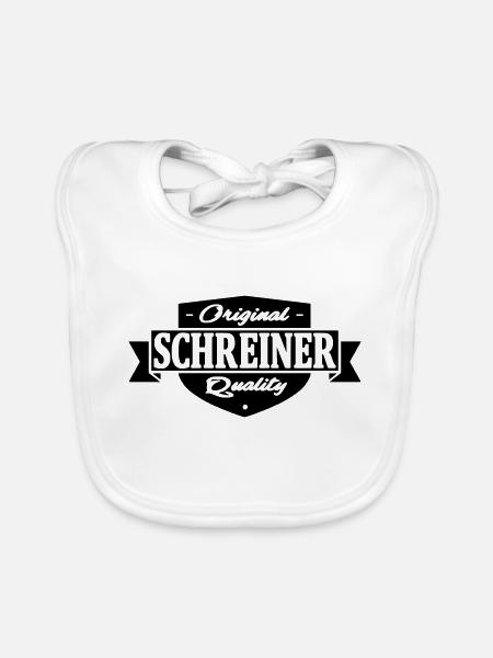 schreiner - Baby Bio-Lätzchen - Weiß - Vorne