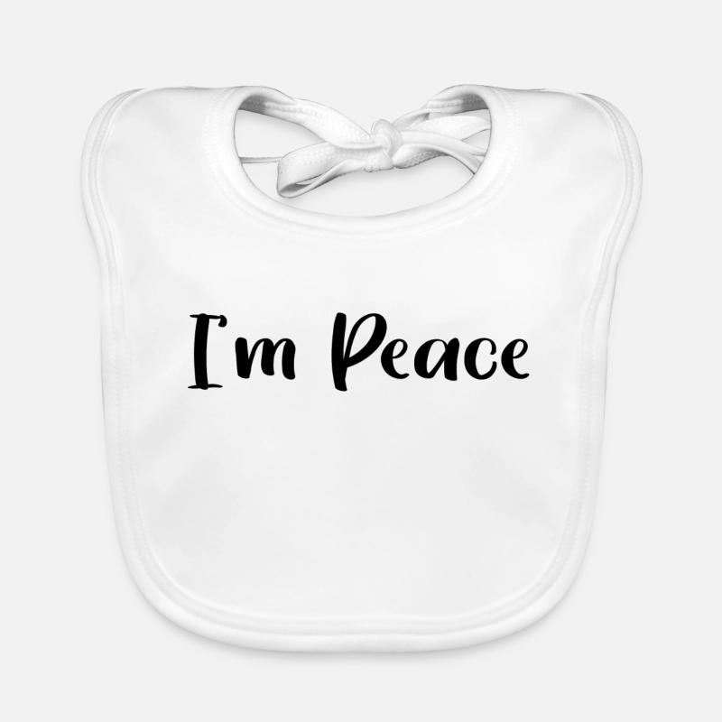 I AM PEACE Baby Bio-Lätzchen