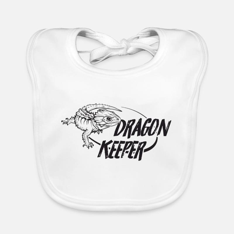 Rotäugiger Krokodil Skink Drachenhüter Baby Bio-Lätzchen