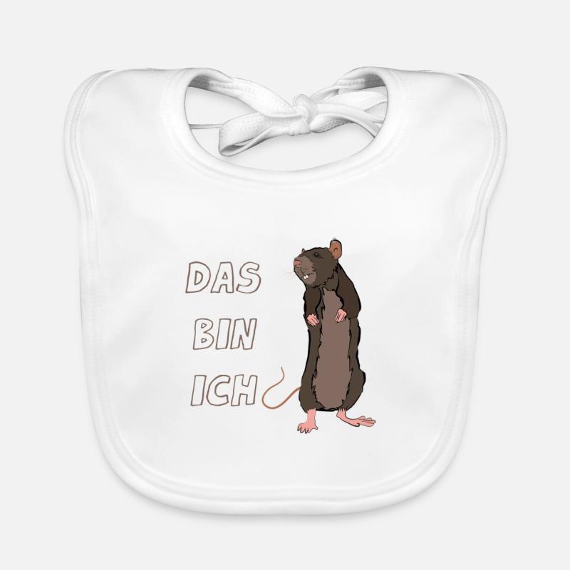 Rat c'est moi souris Bavoir bio Bébé