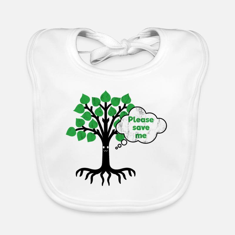 Deforestation Tree Deforestation Organic Baby Bibs