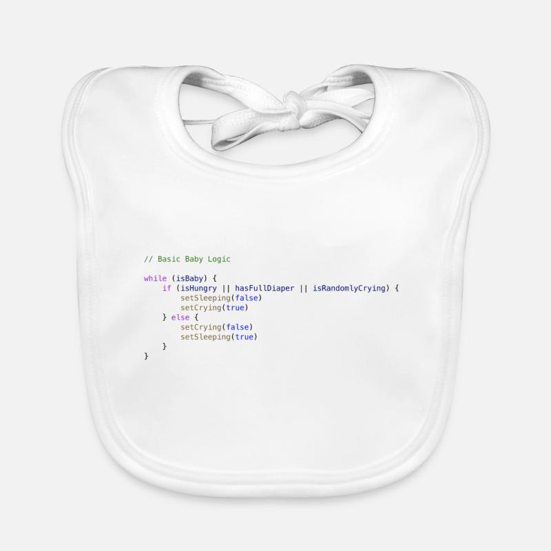 Programmeur bébé logique Bavoir bio Bébé