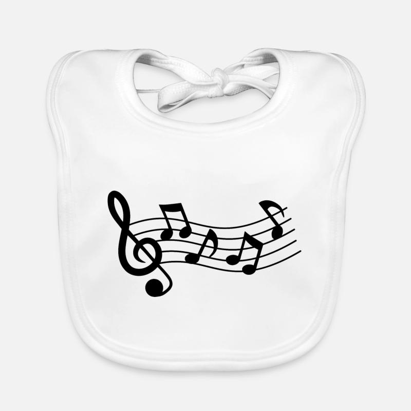 Sheet Music Notes Music Note Music Musicians Organic Baby Bibs