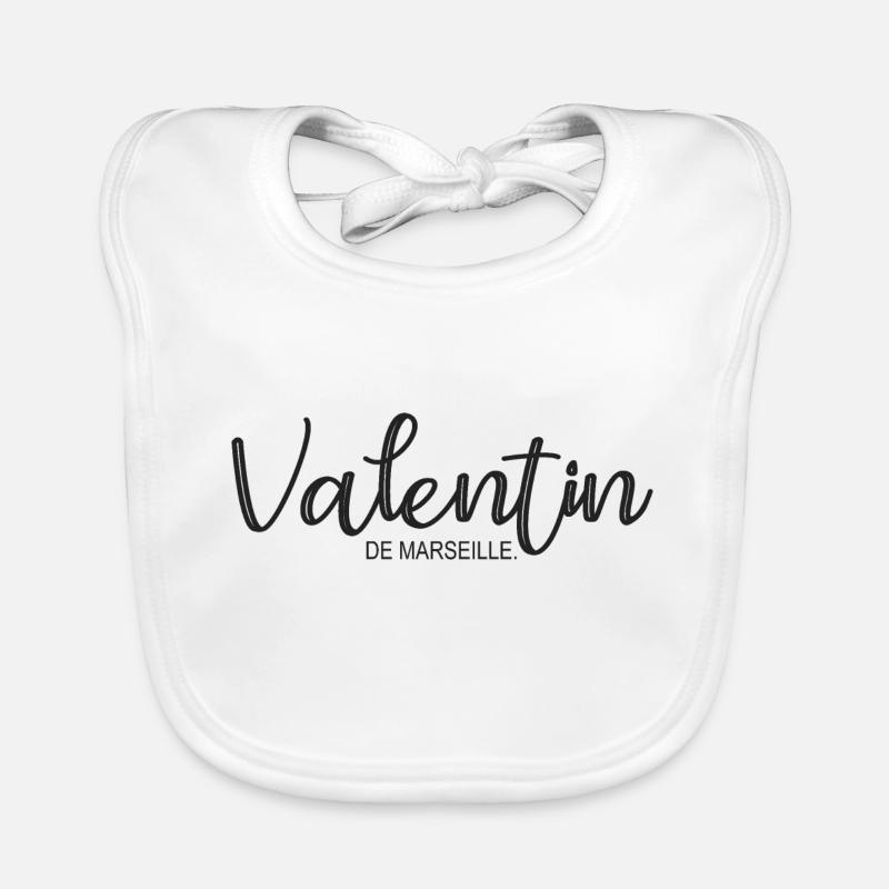 Valentin de Marseille Cadeau T shirt valentin Bavoir bio Bébé