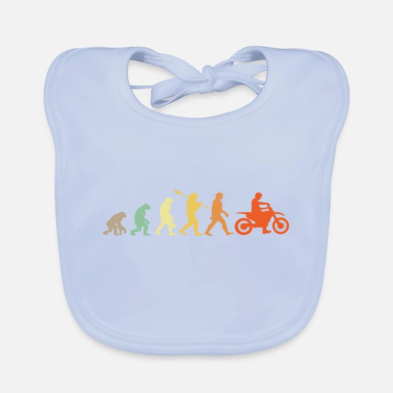 Evolution Motorradfahrer Baby Bio-Lätzchen