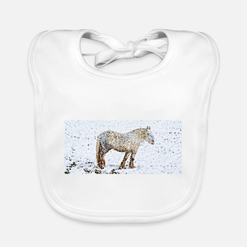 The draft mare Organic Baby Bibs