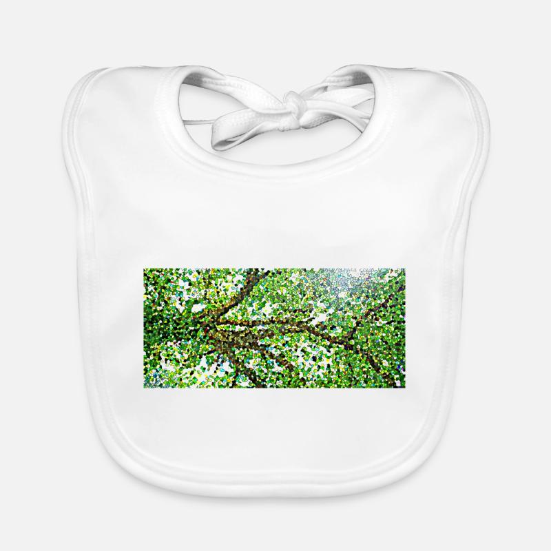 Die anmutigen Äste eines Baumes Baby Bio-Lätzchen