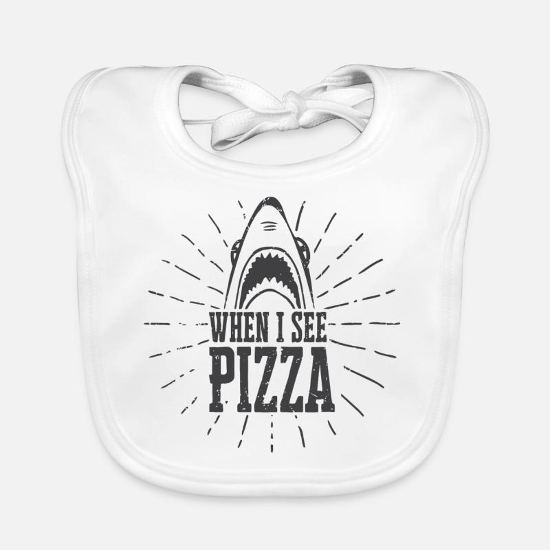 Pizza Sarcasm Graphic Organic Baby Bibs