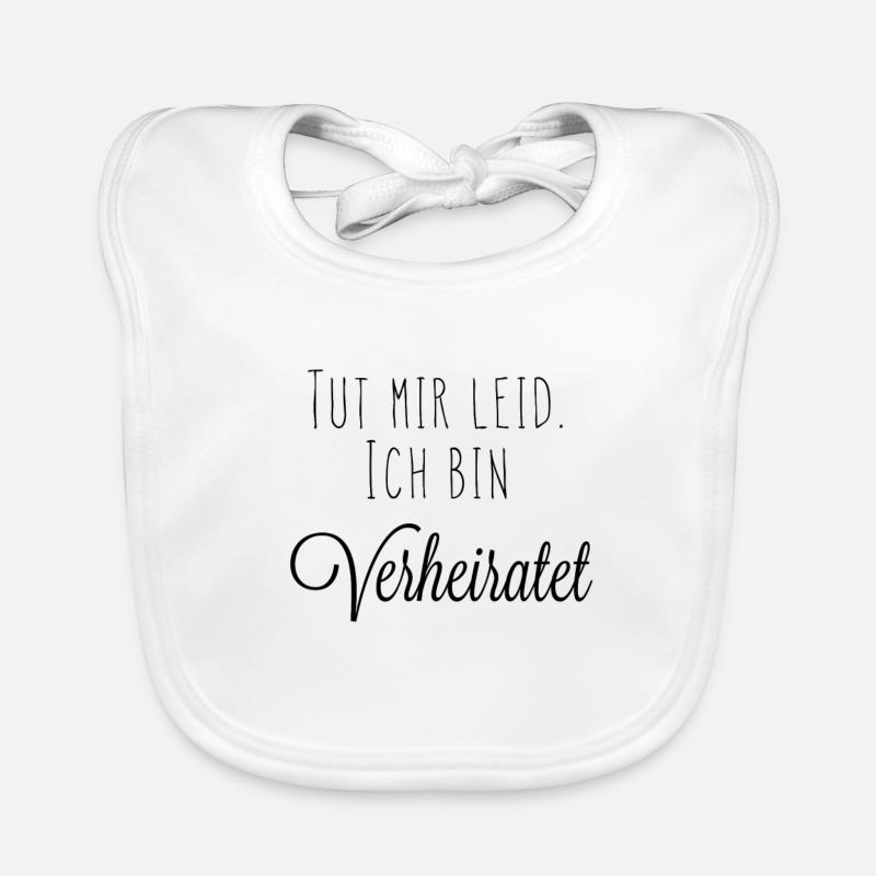 Ich bin verheiratet Version 1 Baby Bio-Lätzchen