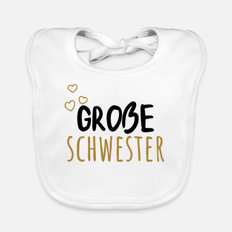 GROßE SCHWESTER Baby Bio-Lätzchen