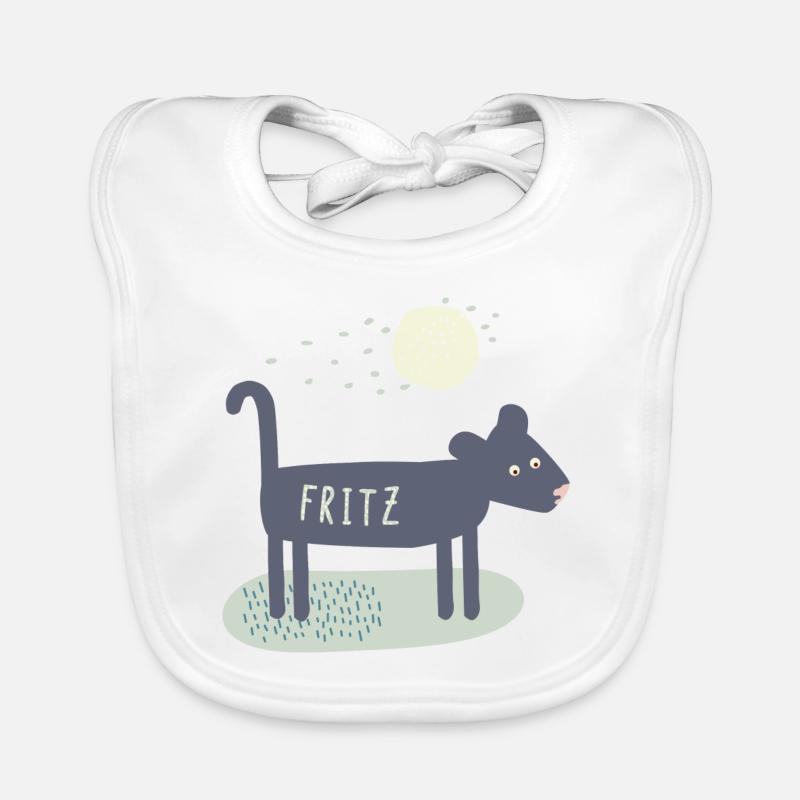 Namensgeschenk Panther - Fritz Baby Bio-Lätzchen