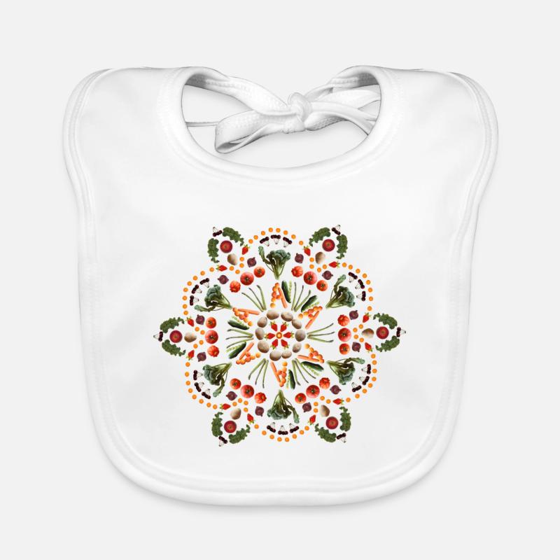 Mandala alimentaire Bavoir bio Bébé