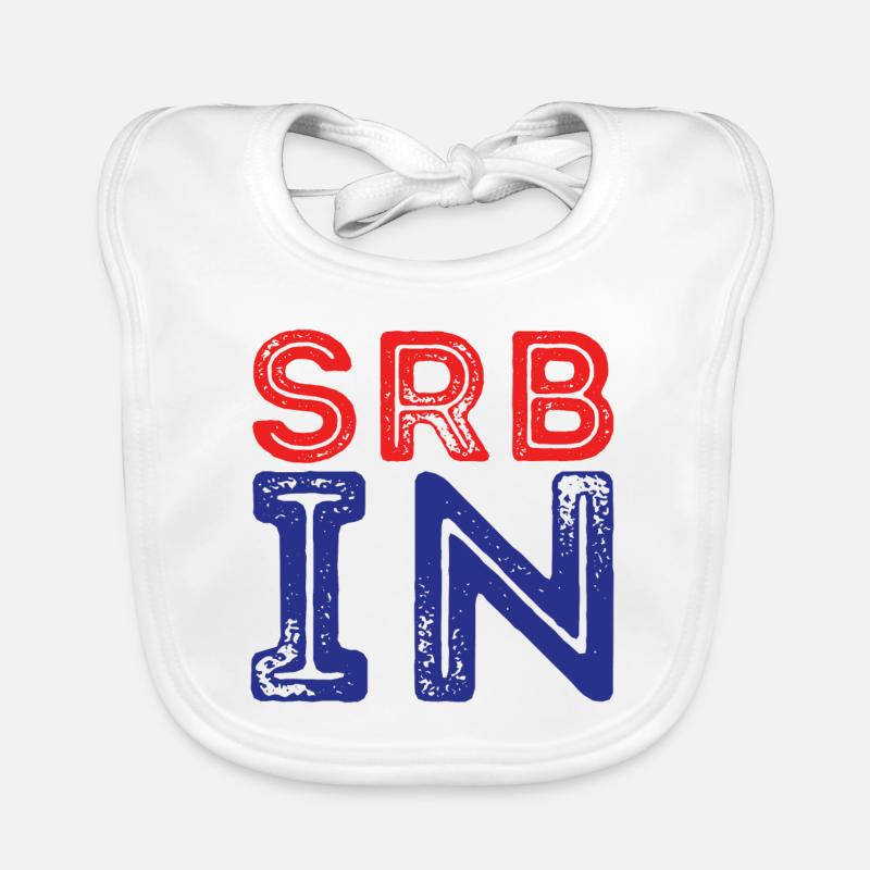 SrbIn - In ein Serbe zu sein Baby Bio-Lätzchen