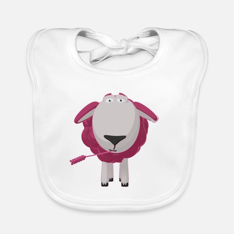 Morgan The Sheep Organic Baby Bibs