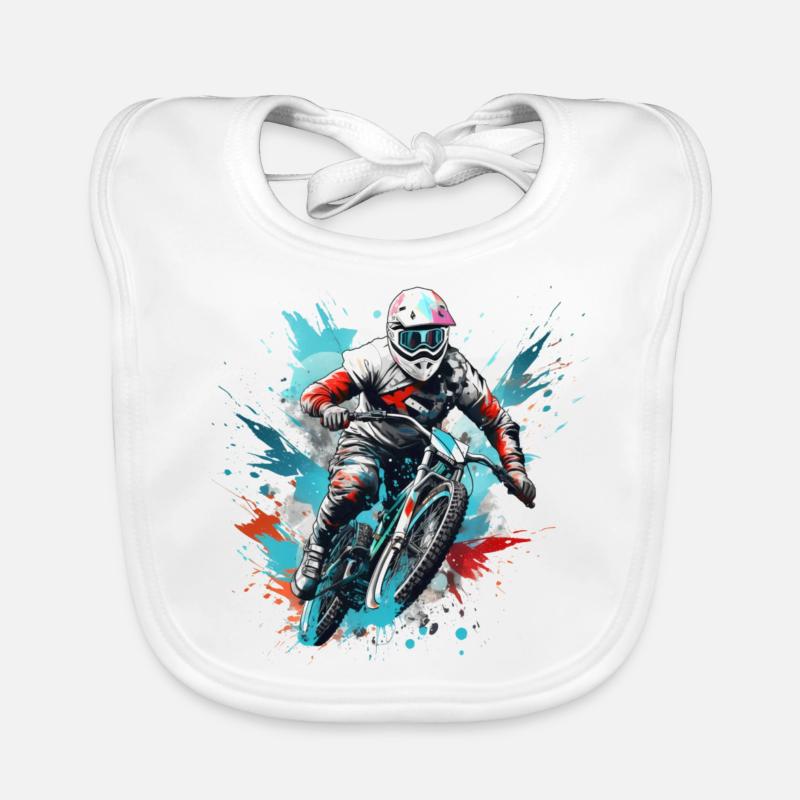 BMX Fahrer Baby Bio-Lätzchen