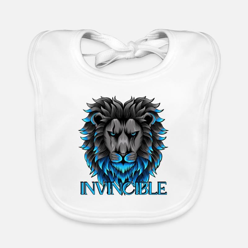 Lion invincible Bavoir bio Bébé