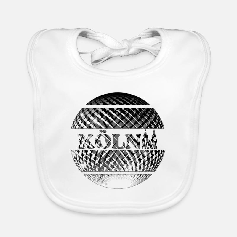Cologne silver disco ball Organic Baby Bibs