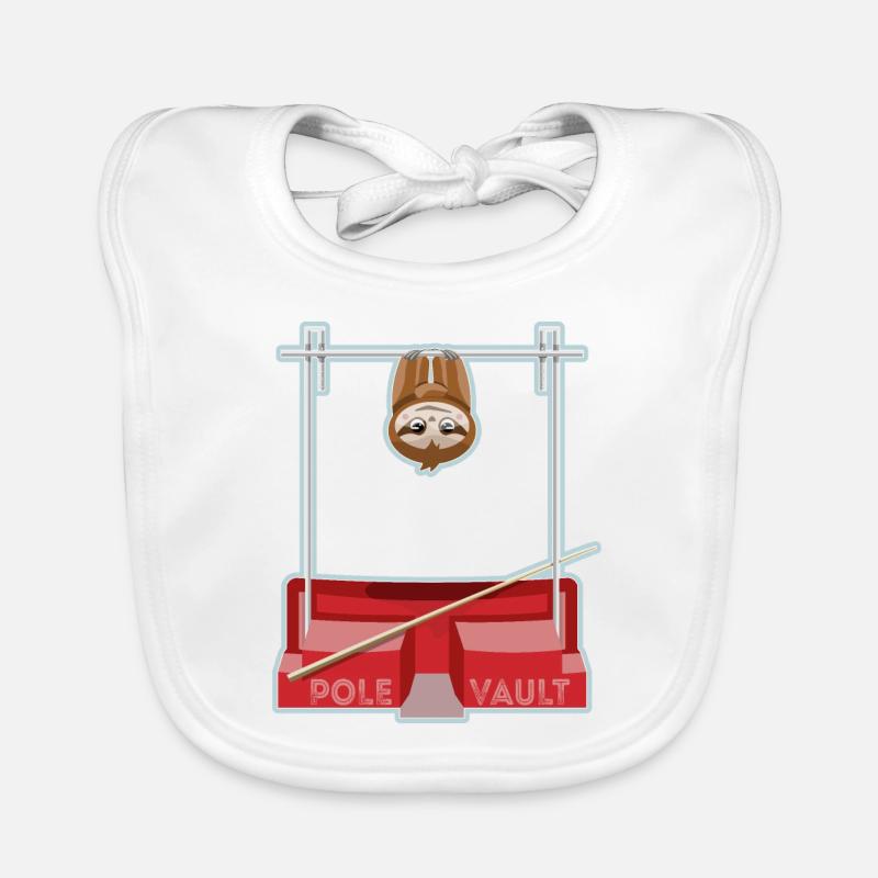 Faultier Leichtathletik Baby Bio-Lätzchen