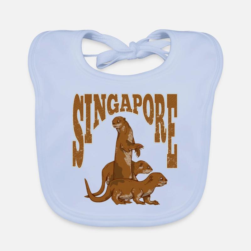 Seeotter Singapur Baby Bio-Lätzchen