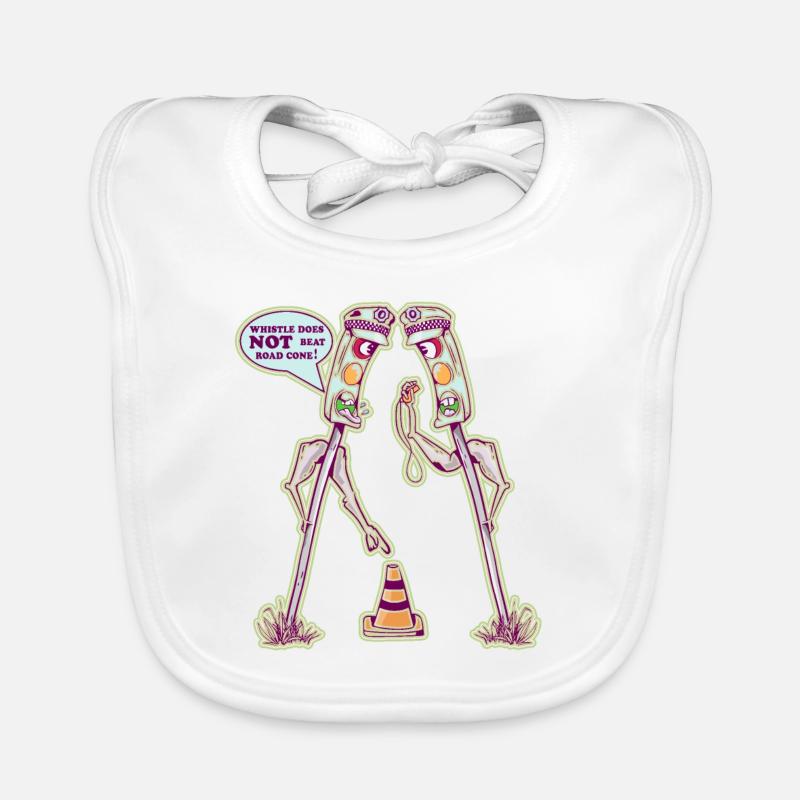 Feux de circulation amusants Bavoir bio Bébé