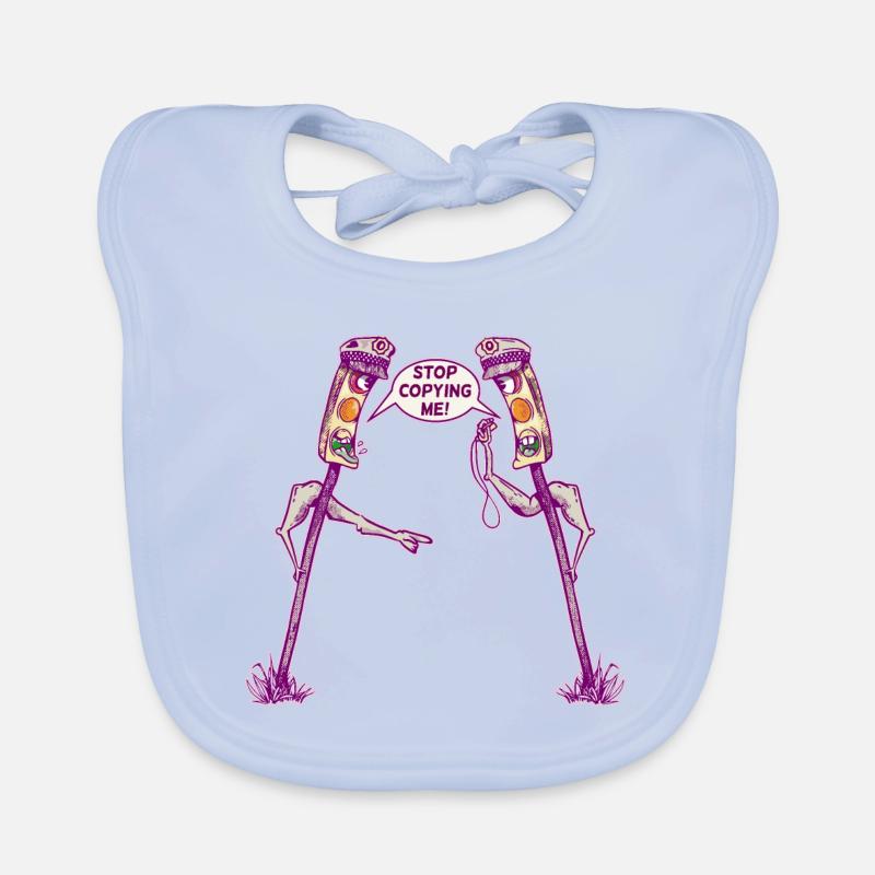 Feux de circulation, rage au volant Bavoir bio Bébé