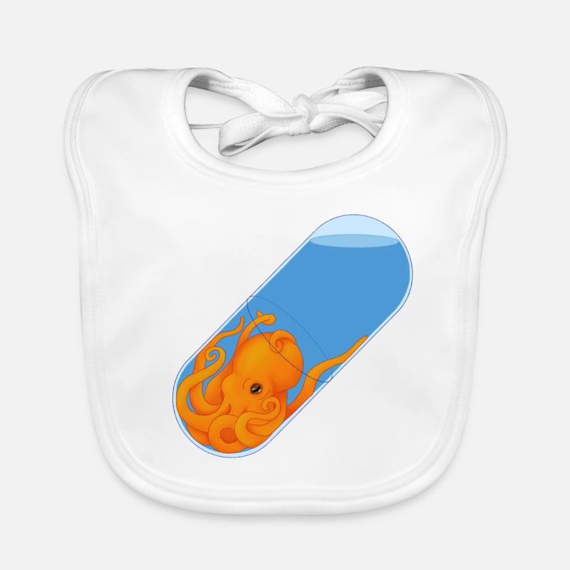 Octopus Pill Organic Baby Bibs