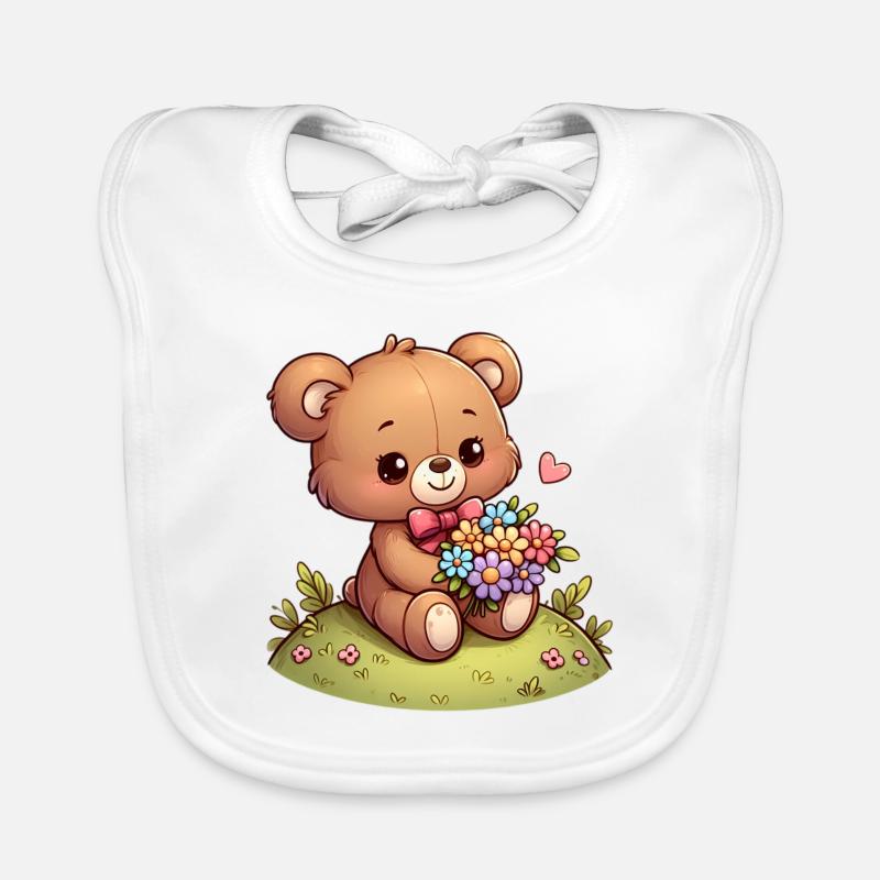 Teddybär 6 Baby Bio-Lätzchen