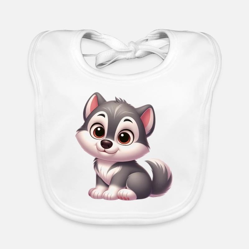Wolf 13 Baby Bio-Lätzchen