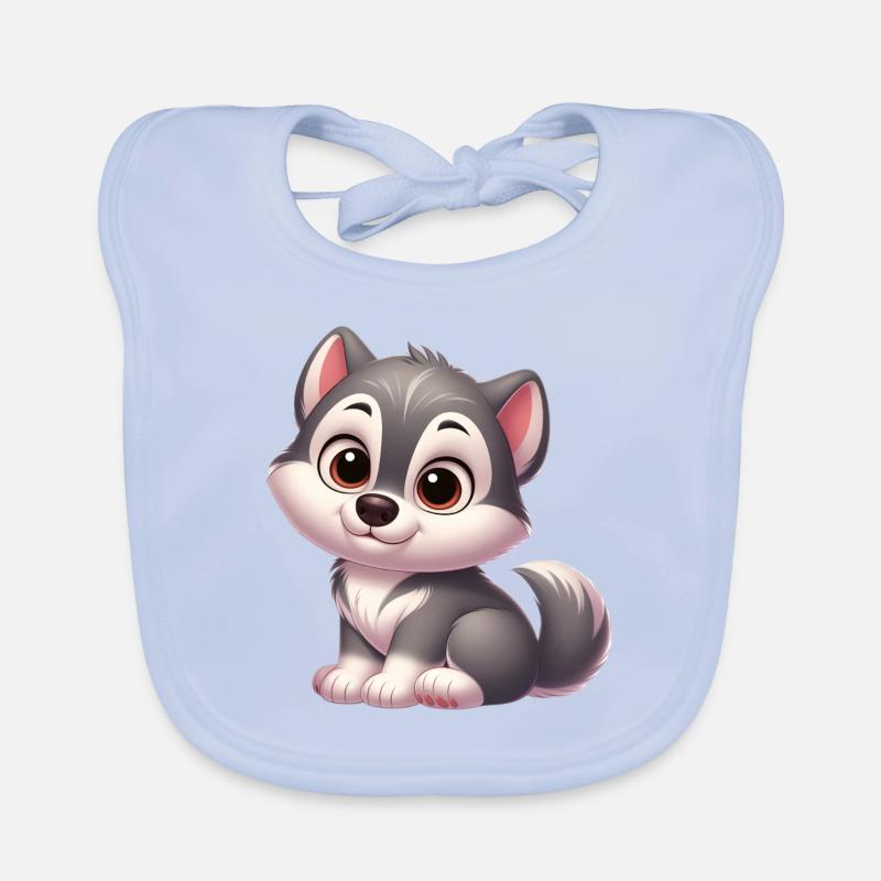 Wolf 13 Organic Baby Bibs