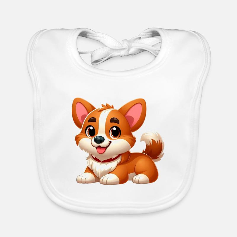 Corgi 7 Baby Bio-Lätzchen