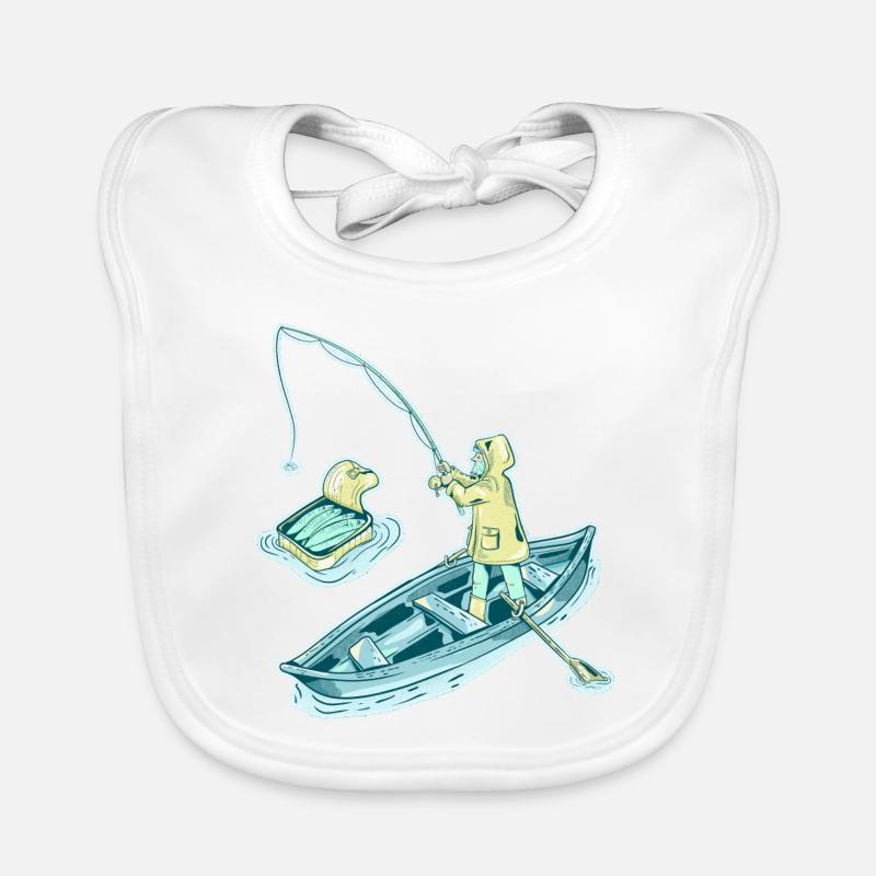 Pêche à la sardine Bavoir bio Bébé